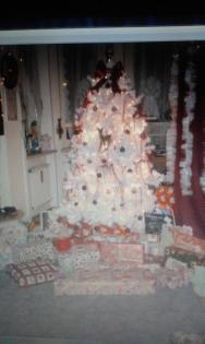 Weihnachtsbaum ca. 165 cm Deluxe weiß mit Lichterlette