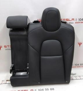 Sitzlehne 2. Reihe doppelt PUR BLK komplett mit mittlerer Kopfstütze Tesla Mod