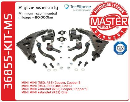 QUERLENKER SATZ MINI MINI R50 R53 MINI Cabrio R52