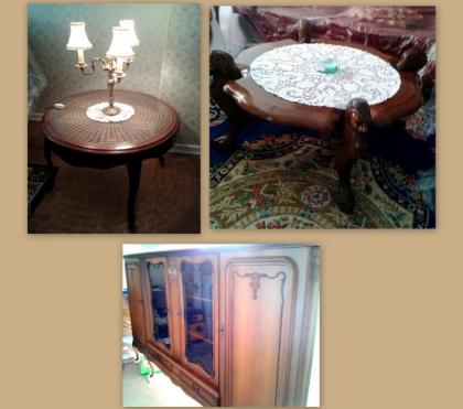 Chippendale Tisch Lampe Anrichte und Löwenkopf Tisch Chippendale Tisch mit gef
