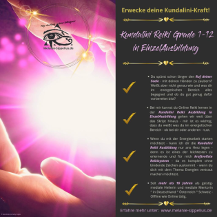 Kundalini Reiki EinzelAusbildung aller Grade Online Reiki lernen
