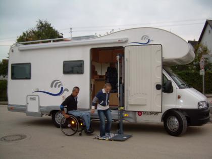 Vermietung rollstuhlgerechtes Wohnmobil