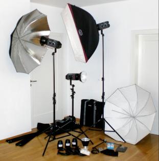 Bowens Blitzgeräte Set 3 x 500 Ws
