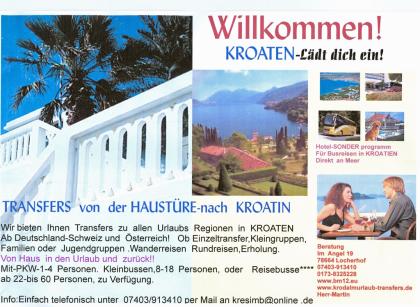 Transfer von der Haustür nach Sibenik -Kroatien