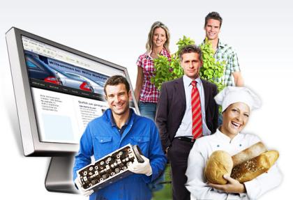 Branchen-Homepage - In 5 Minuten ist Ihre Firma im Internet