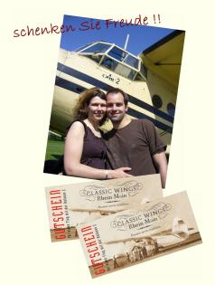 NOSTALGIE RUNDFLUG ÜBER FRANKFURT GESCHENKGUTSCHEIN im größten Doppeldec