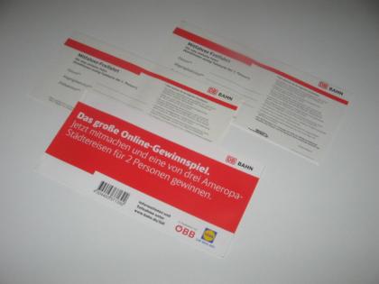 4 x ICE Fahrten - 2 x 2 Personen - LIDL Ticket.