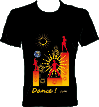 Leuchtende T-Shirts
