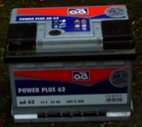 Auto-Batterie 12V 62Ah 600A Kostenloser Versand