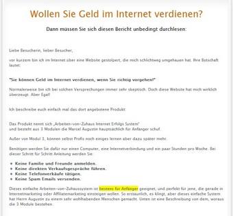 Einfaches Arbeiten-von-Zuhause. System ideal für Anfänger