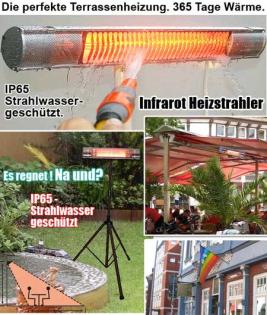 Heizstrahler Bad Terrasse Balkon. Noch sind die Sommerpreise aktuell.