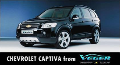Autovermietung in Sofia Bulgarien über Vegercar Rabatt für Chevrolet Captiva