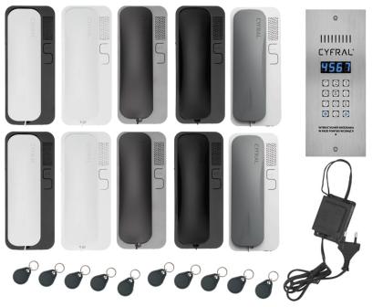 Gegensprechanlage PC3000RE 10 Unifon SMART-D Set Klingel