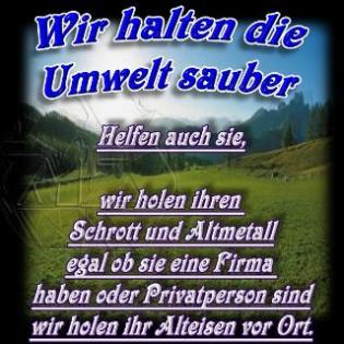 KOSTENLOSE SCHROTTABHOLUNG