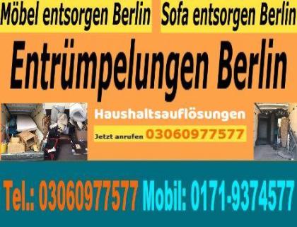 Entrümpelung Berlin Tel. 03060977577 Schnellservice