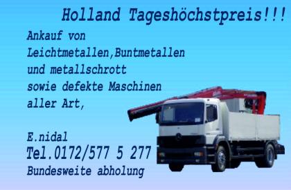 Schrottankauf zu fairen Preisen. Kostenlose Schrottabholung- Altmetallabholung