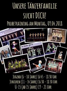 09. 04. 2022 Probetraining der Tanzsportgarde Dresden