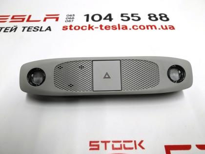 Beleuchtungspanel mit Mikrofon und Alarmknopf vorne komplett Tesla Modell 3 10