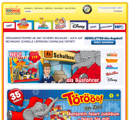 Hörspiele und mehr von Benjamin Blümchen Bibi Blocksberg und Bibi Tina - KIDD
