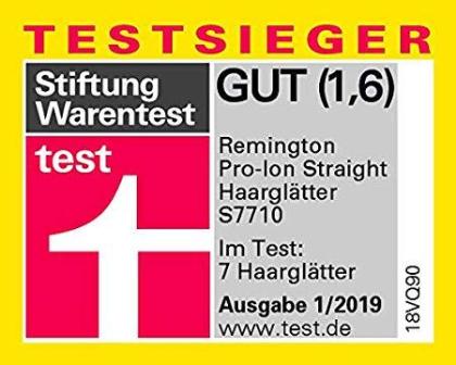 Testsieger bei Stiftung Warentest Remington Haarglätter Pro-Ion Straight S7710