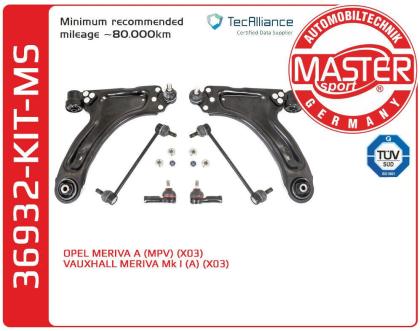 NEU QUERLENKER SATZ SET VERSTÄRKT OPEL Meriva MPV X03 VORDERACHSE 6 TEILE