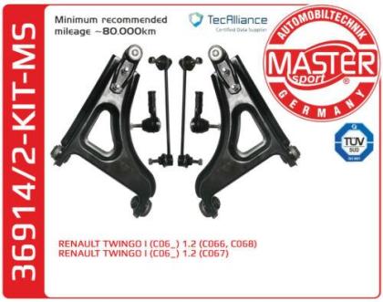 QUERLENKERSATZ RENAULT TWINGO I 36914/ 2-KIT-MS VON MASTER-SPORT