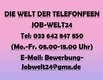 Telefonistin Heimarbeit Hildesheim und ü-all Job Arbeit Homeoffice- Verdienst bi