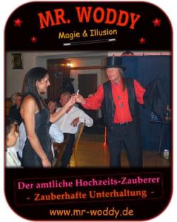 Zauberer Mr. Woddy aus NRW der Hochzeitszauberer.