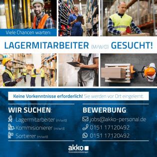 Lagermitarbeiter m/ w/ d in Kaiserslautern gesucht