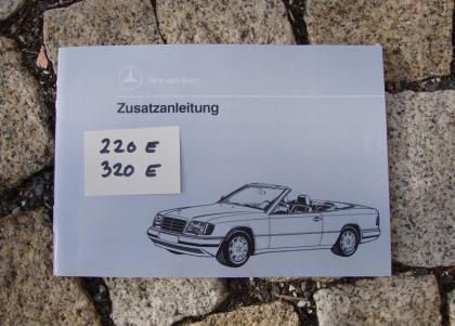 Betriebsanleitung Mercedes 220 CE / 320 CE Cabriolet W124