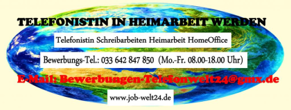 Telefonistin Heimarbeit Job Jobangebote Homeoffice Arbeit Stellenangebot Telefon