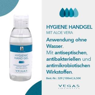 Hände desinfizieren gleichzeitig pflegen