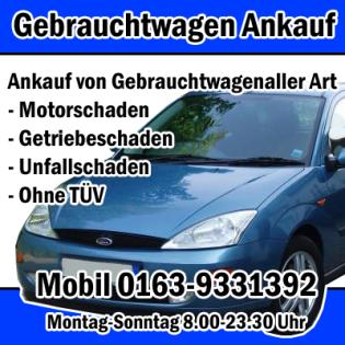 Fahrzeugankauf Zülpich NRW - Kaufe alle Autos in Zülpich NRW Umgebung