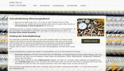 Schrottabholung Mönchengladbach unkompliziert und fair