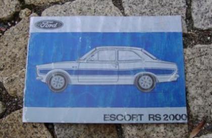 Betriebsanleitung Ford Escort I RS 2022 1973 Hundeknochen