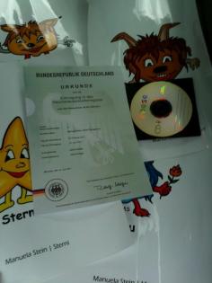 Verkaufe Geschmacksmuster mit Kinderfiguren