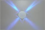 Deltalight - Puk 4 A - Wall Lamp - LED Blue 4x0. 5W - 14V-DC - IP20 - Alu Grey -