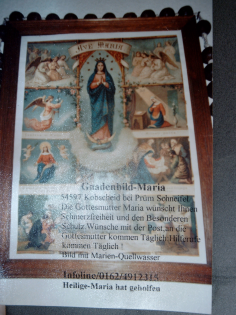 Wundersames Marienbild das viele Kranke geholfen hat