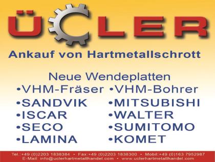 ANKAUF VHM SCHROTT HARTMETALLSCHROTT VOLL HARTMETALL BOHRER WIDIA