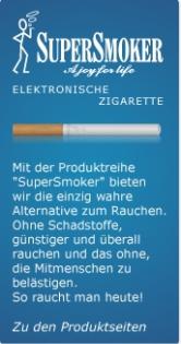 E-Zigarette Supersmoker Rauchen Tabak