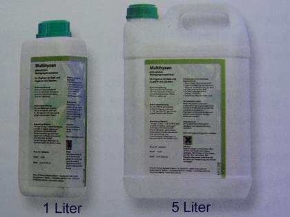 Multihysan das pflanzliche Reinigungskonzentrat für Hygiene im Stall von Gerä