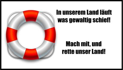Mach mit Rette unser Land unser Glück und unser Frieden