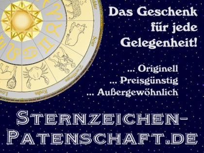Sternzeichen-Patenschaften - Die ganz besondere Geschenkidee