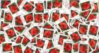 100 Briefmarken Deutschland 0 55Euro Klatschmohn