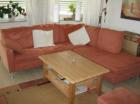NEU Hochwertig elegant Microvelour Couch WOHNLANDSCHAFT mit passendem Echth
