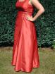 Wunderschönes Brautkleid rot Grüße 42/44 bodenlang A-Linie Träger wie neu