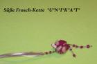 Schöne handgemachte Donut Cupcake oder Kuchen-Anhänger und extravagante Frosch-